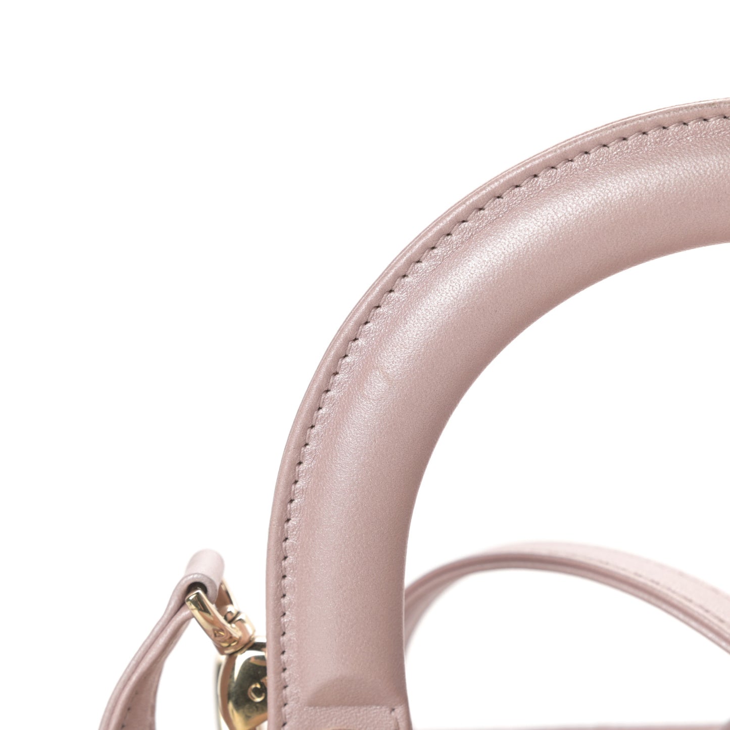 Pearly Lambskin Cannage Medium Lady Dior Lotus