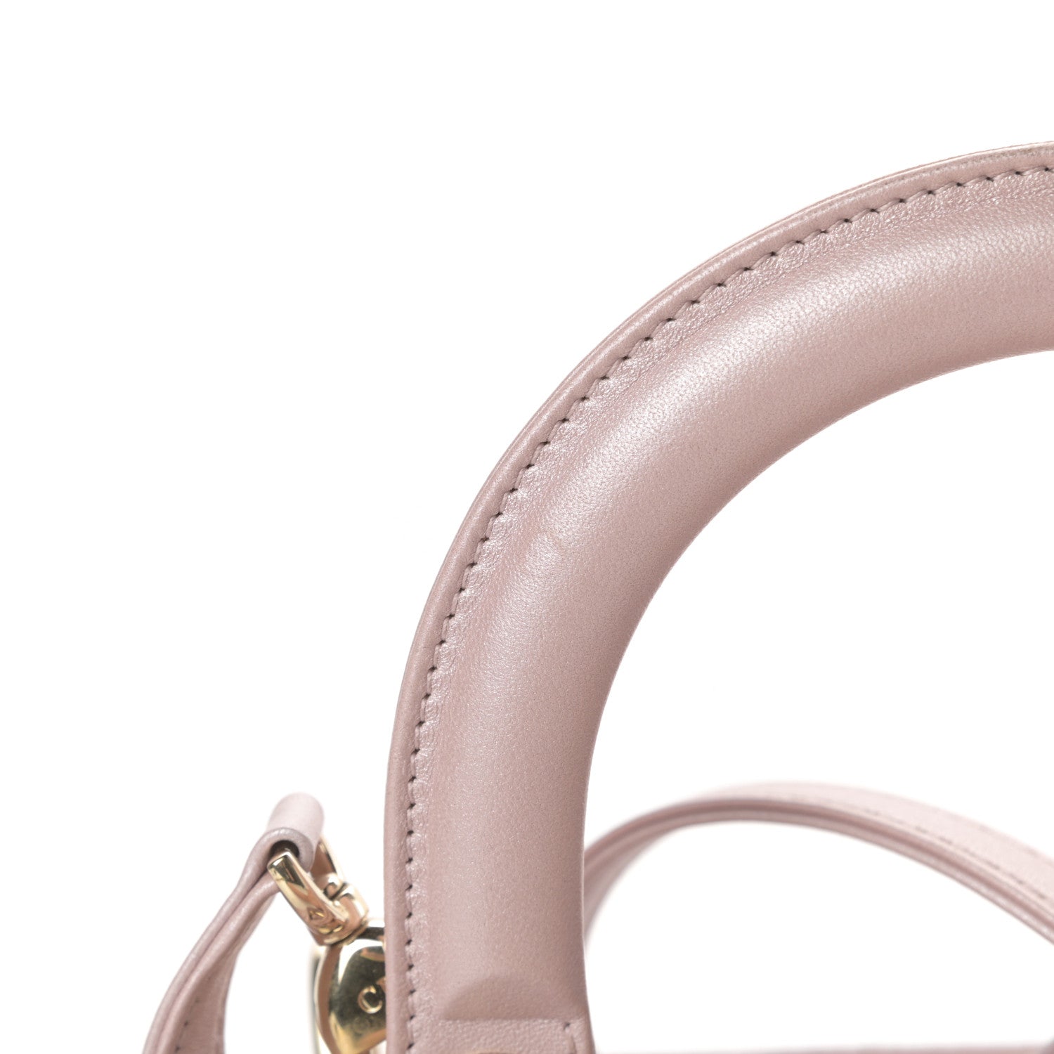 Christian Dior Pearly Lambskin Cannage Medium Lady Dior Lotus 15 of 16