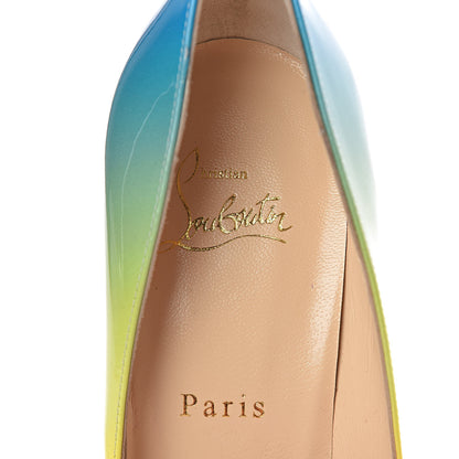 Christian Louboutin Patent Sunrise Pigalle Follies 100 Pumps 39 Multicolor 7 of 9