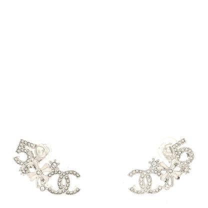 Chanel Crystal Star 5 CC Earrings Silver 1 of 4