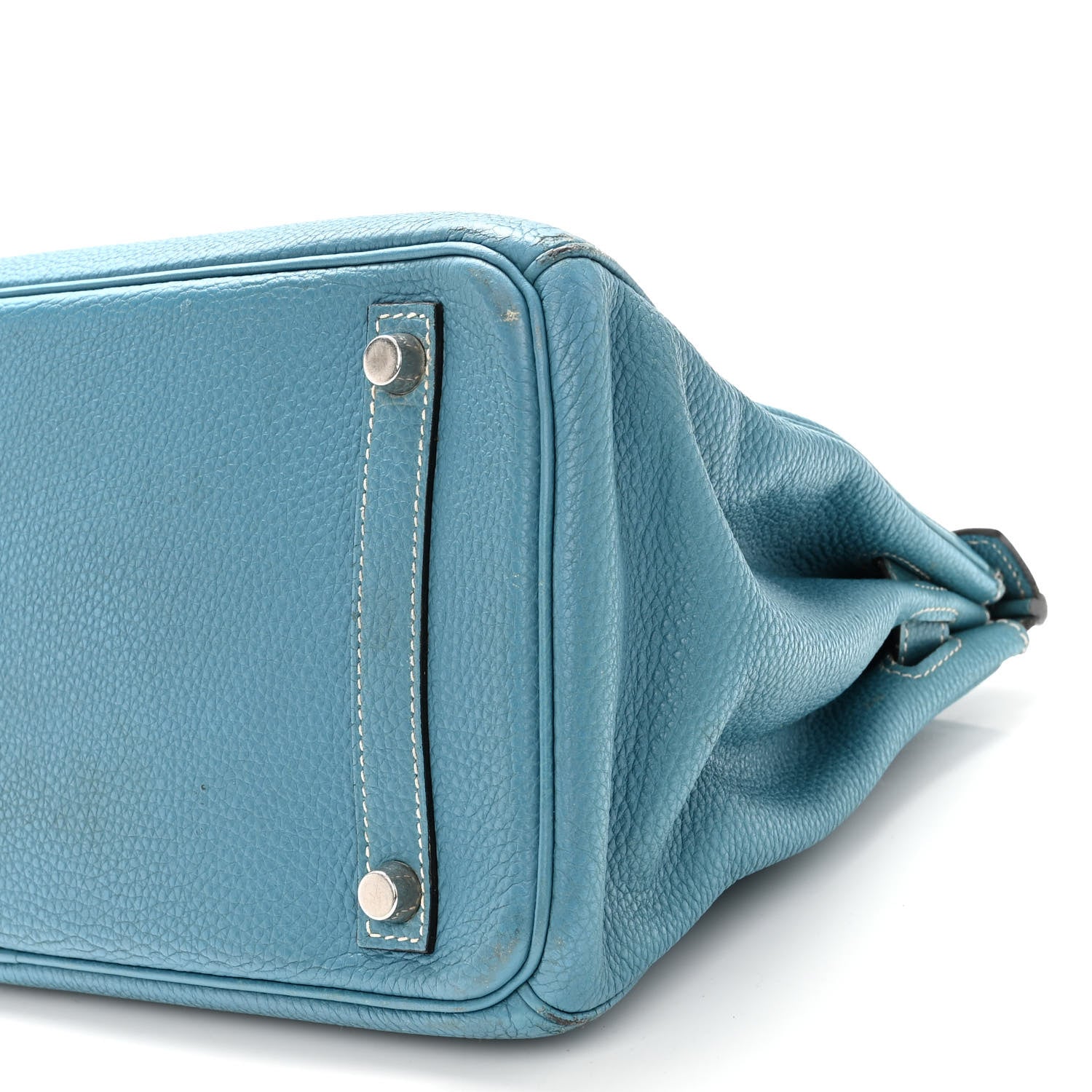 Hermes Togo Birkin 30 Blue Jean 9 of 22