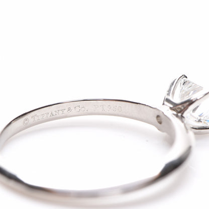 Tiffany Platinum .56 ct Princess Cut Diamond Engagement Ring 8 8 of 9