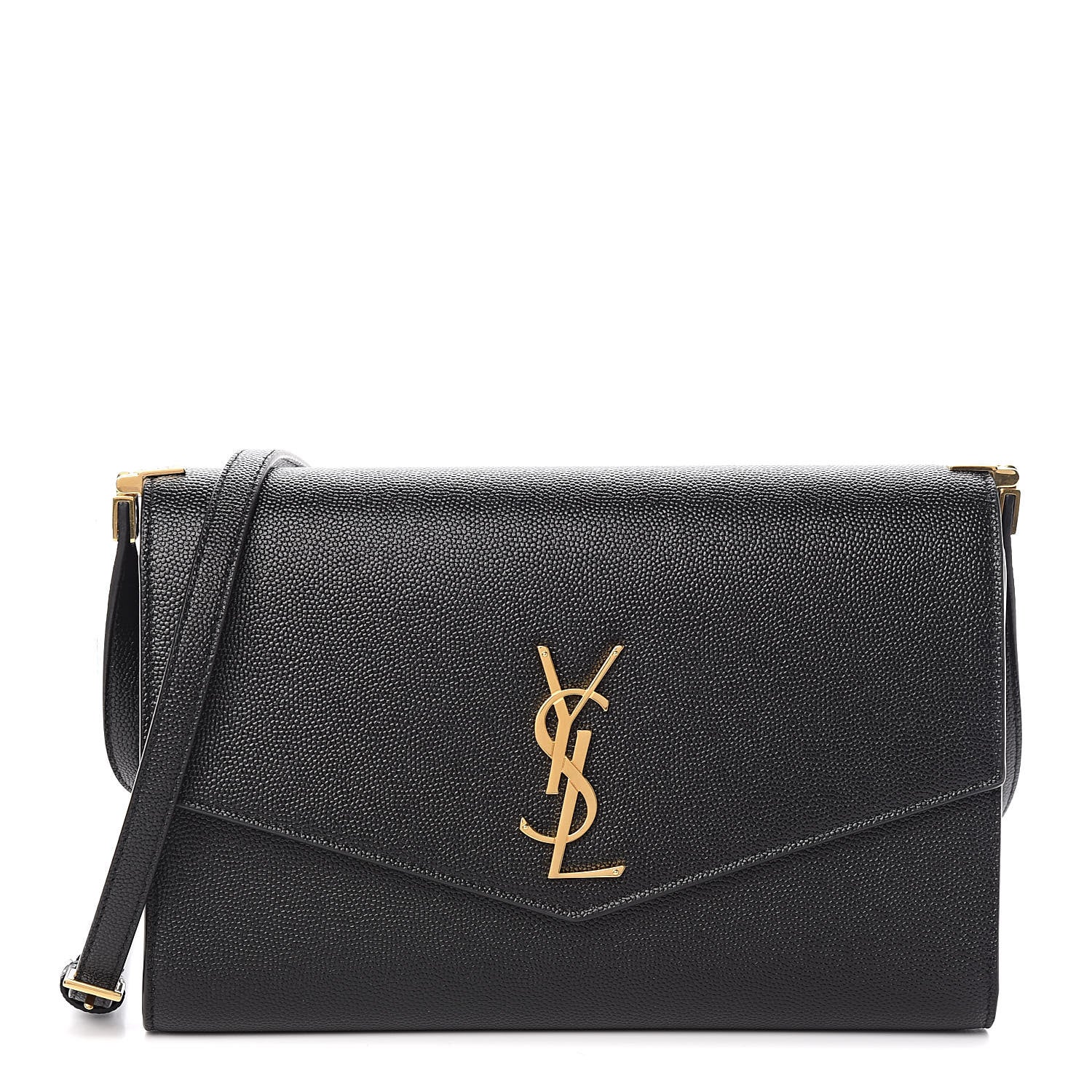 Saint Laurent Grain De Poudre Mini Uptown Crossbody Bag Black 1 of 10