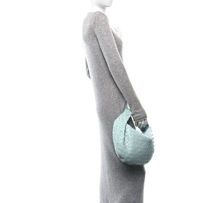 Bottega Veneta Nappa Intrecciato Teen Jodie Hobo Teal Washed 3 of 21