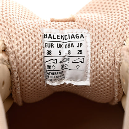 Balenciaga Fabric Mesh Clear Sole Womens Triple S Sneakers 38 Beige 6 of 7