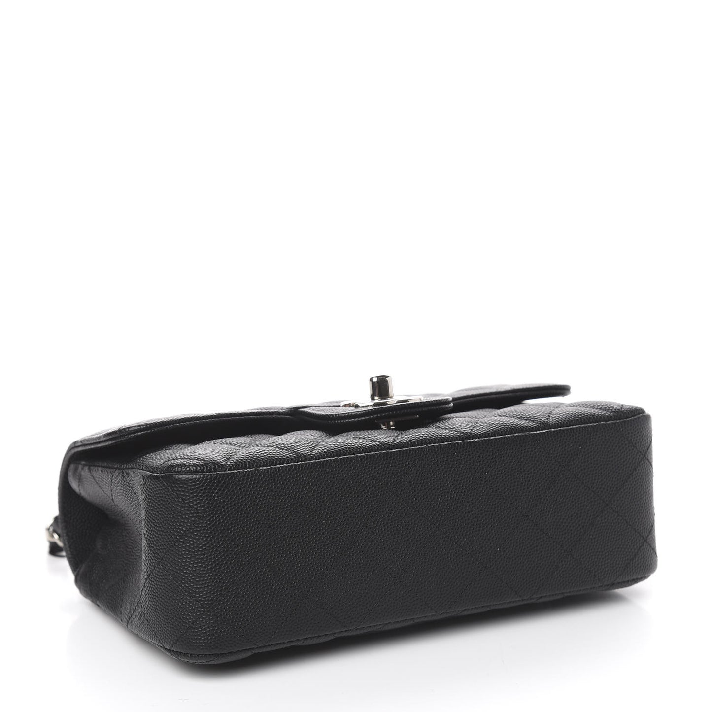 Caviar Quilted Mini Rectangular Flap Black