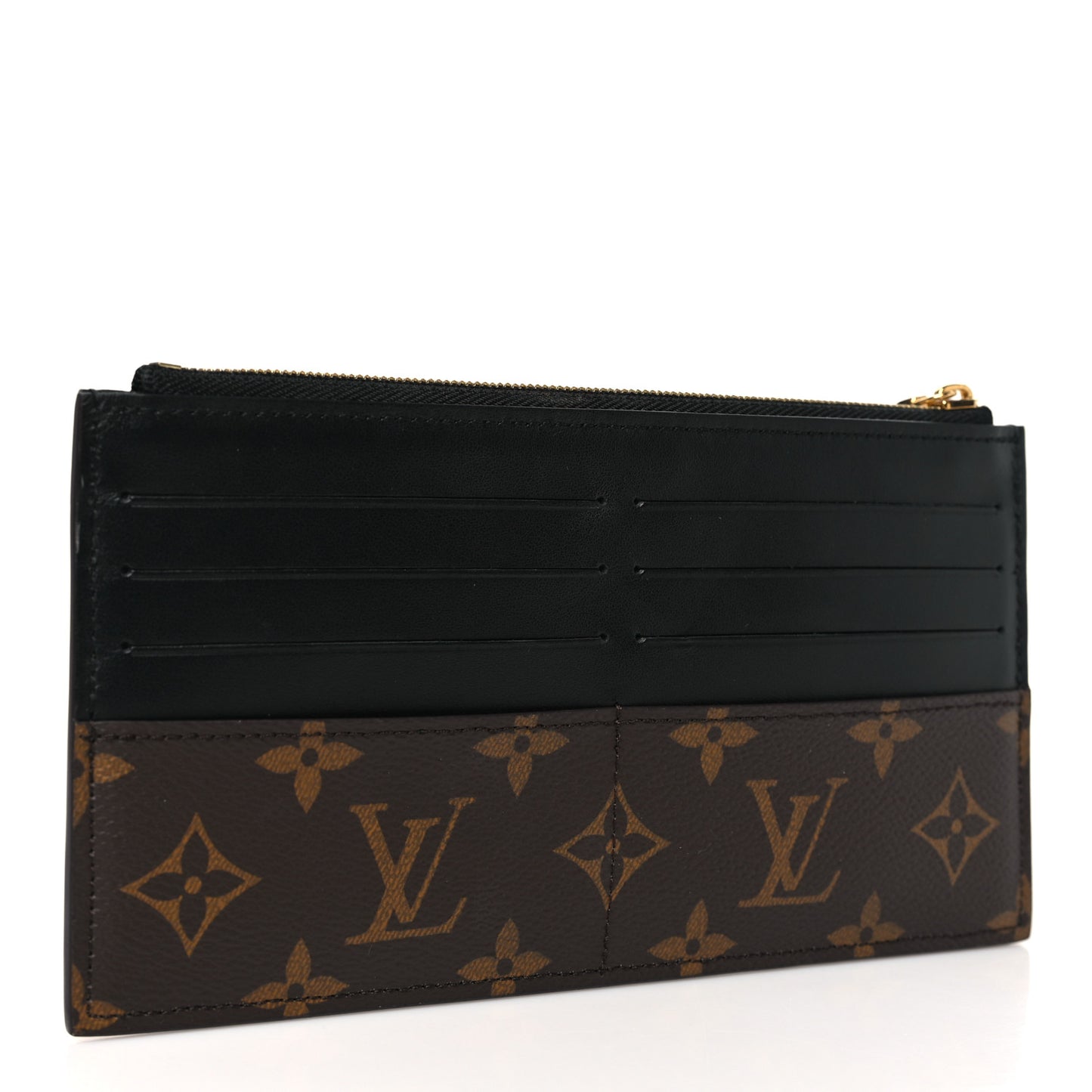 Monogram Slim Purse Black
