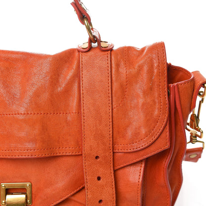 Proenza Schouler Lambskin Medium PS1 Satchel Orange Pepper 12 of 13