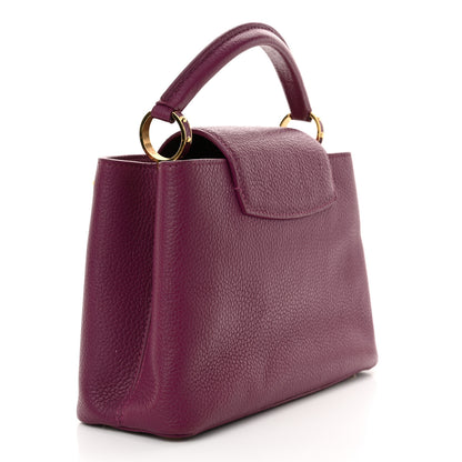 Louis Vuitton Taurillon Studded Sol Capucines BB Magenta 3 of 12