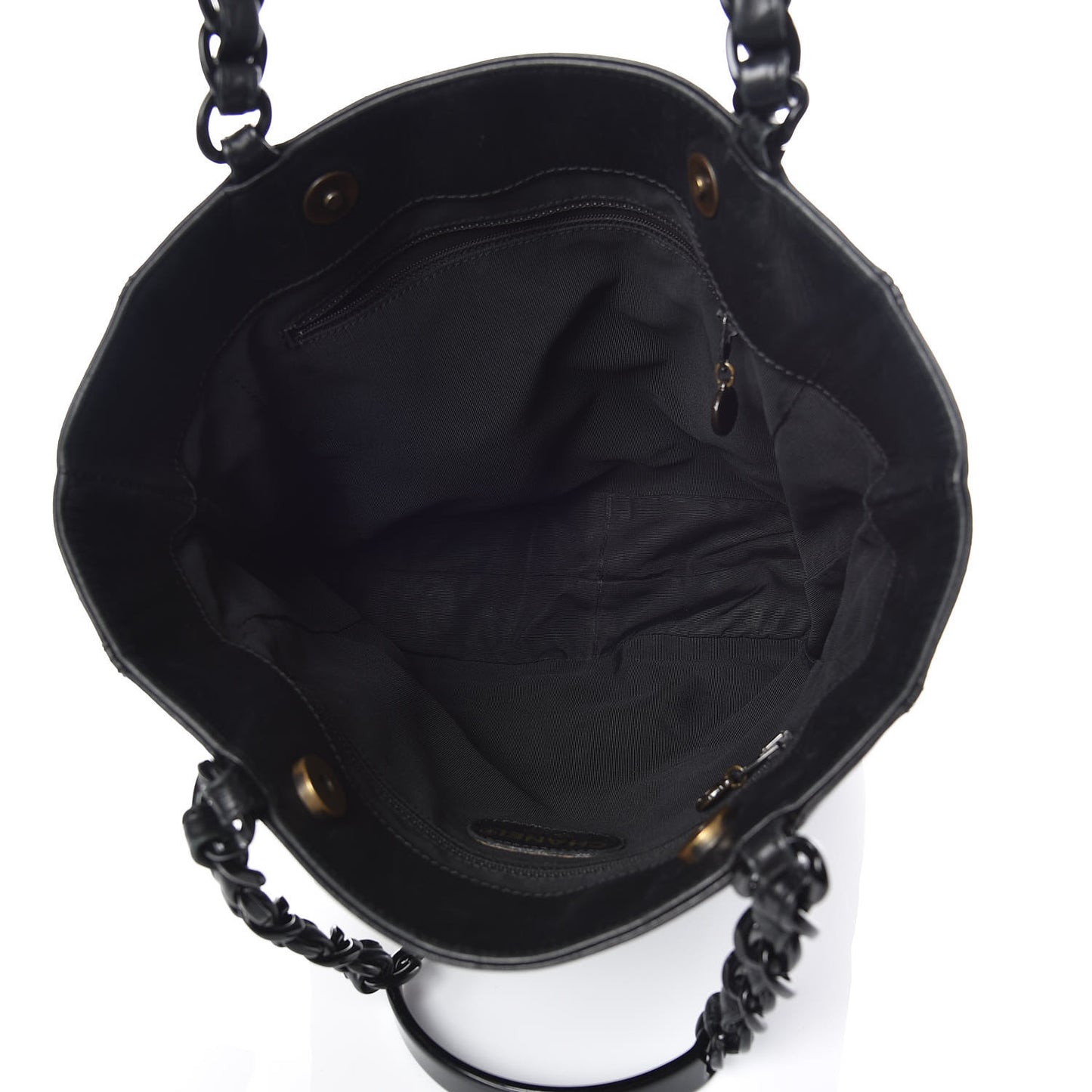 Lambskin Chain Small CC Tote Black