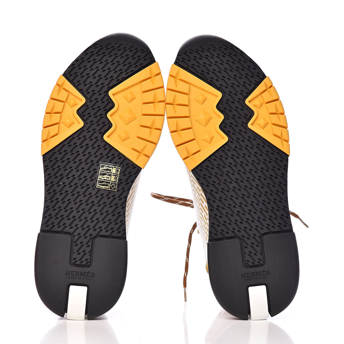 Knit Goatskin Womens Addict Sneakers 36 Ocre