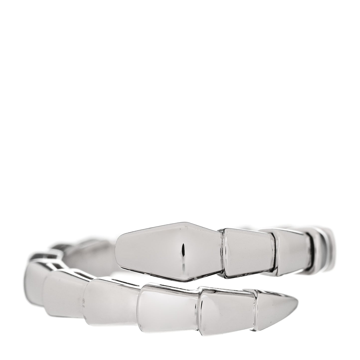 18K White Gold Serpenti Viper Ring L