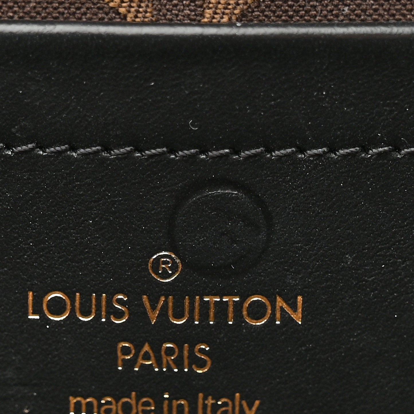 Calfskin Monogram Embossed Utility Bag Black