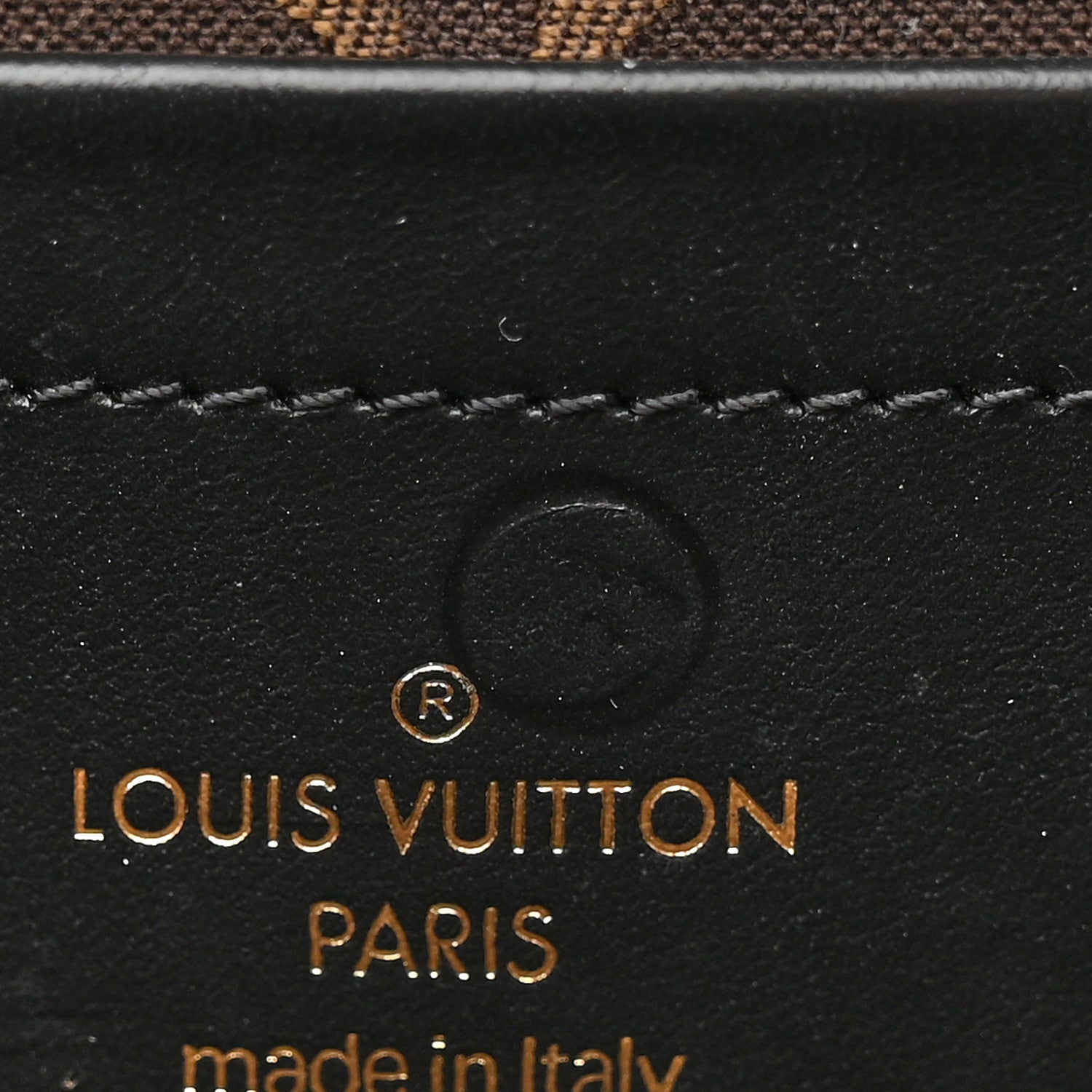 Louis Vuitton Calfskin Monogram Embossed Utility Bag Black 7 of 7