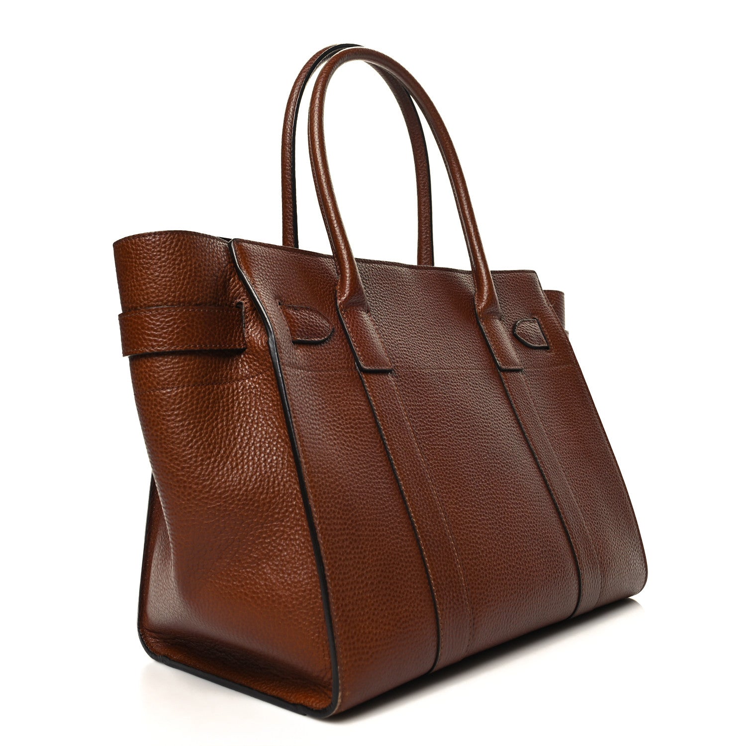 Mulberry Classic Grain Bayswater Zip Tote Oak 3 of 12