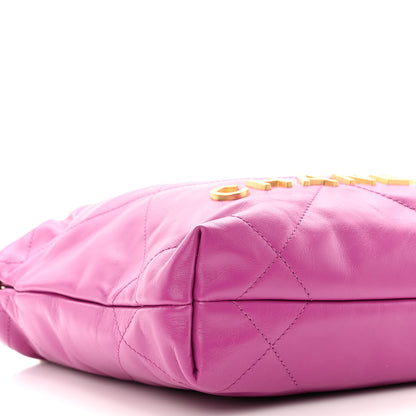 Chanel Shiny Calfskin Quilted Mini Chanel 22 Purple 9 of 10