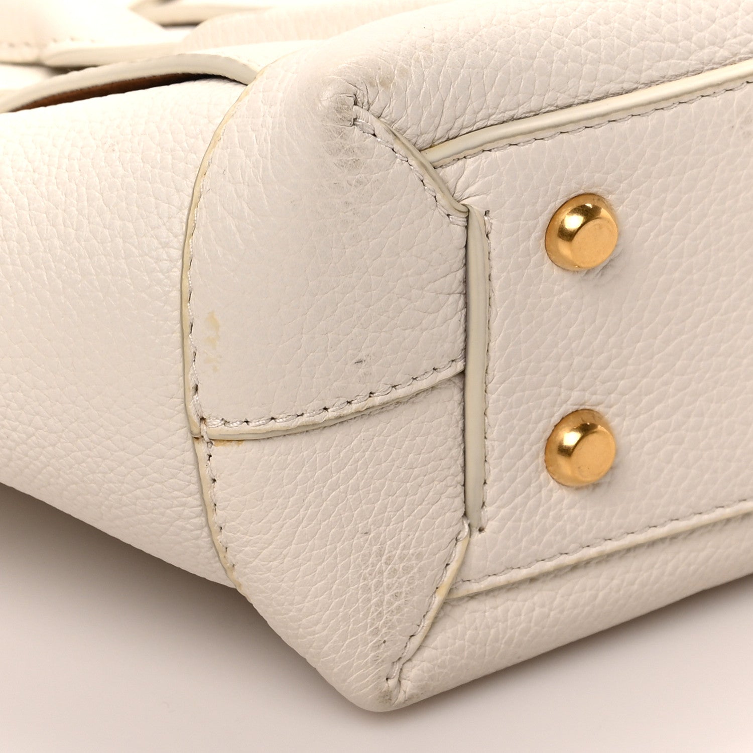 Bottega Veneta French Calfskin Maxi Intrecciato Small Arco Bianco 7 of 8