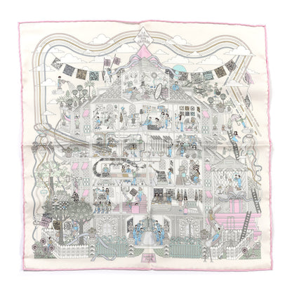 Hermes Silk La Maison des Carres Scarf 45 1 of 4