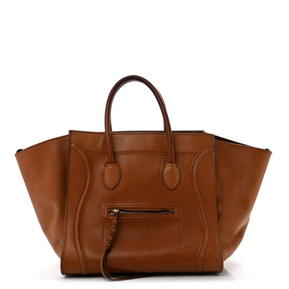 Celine Natural Calfskin Medium Phantom Luggage Tan 1 of 17