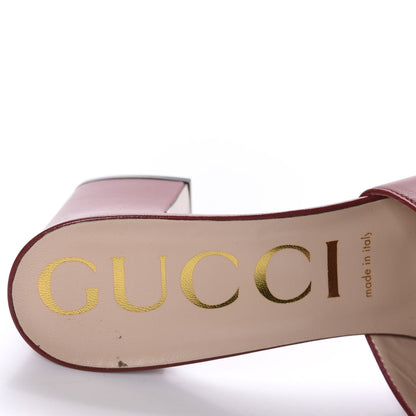 Gucci Malaga Kid Crystal Square G Madelyn Mules 40.5 Romantic Cerise 8 of 12
