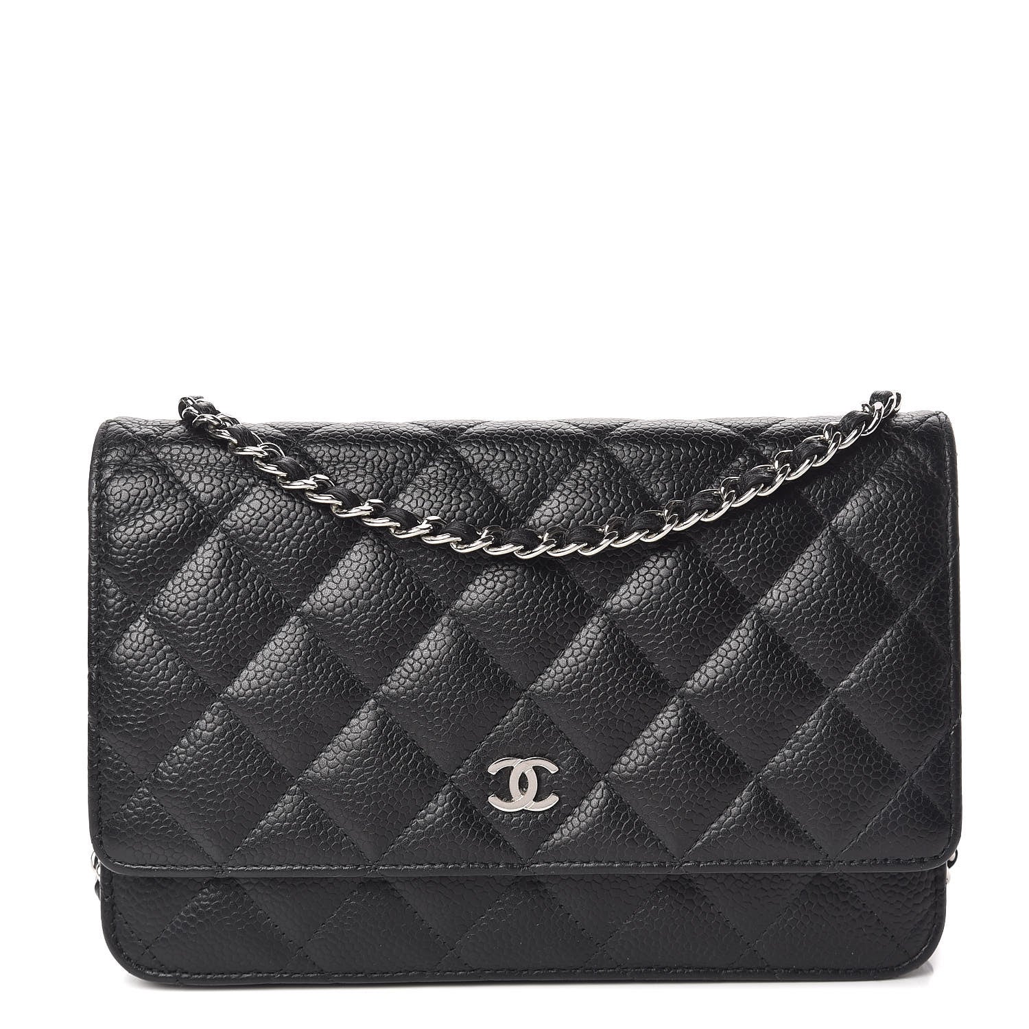 Chanel Caviar Quilted Wallet On Chain WOC Black 1 of 11