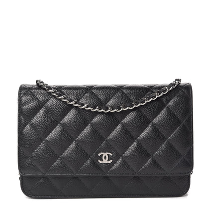 Chanel Caviar Quilted Wallet On Chain WOC Black 1 of 11
