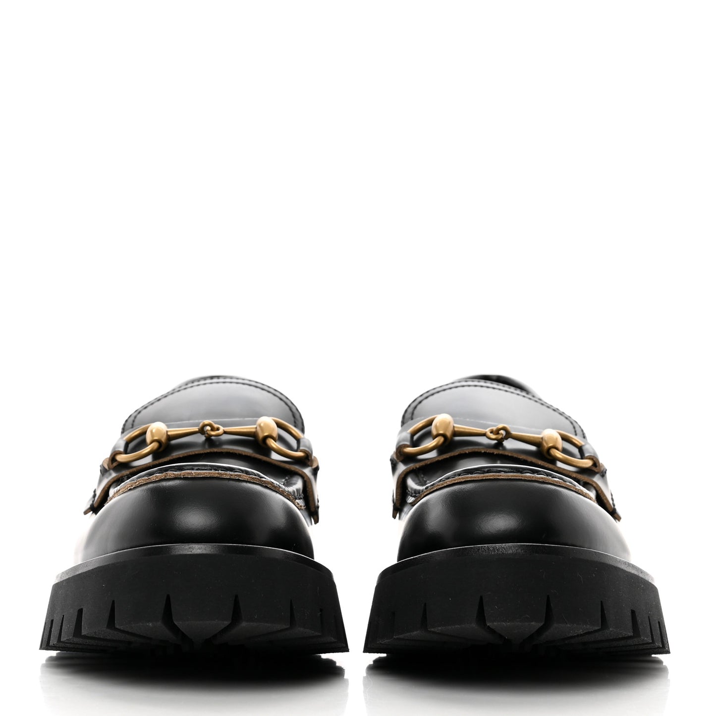 Cordovan Lux Womens Harald Horsebit 25mm Platform Loafers 37 Black
