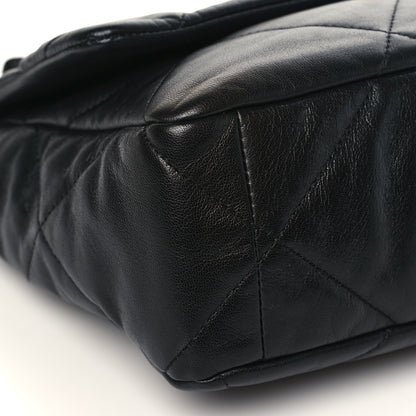 Chanel Goatskin Quilted Large Chanel 19 Flap Black 8 of 9