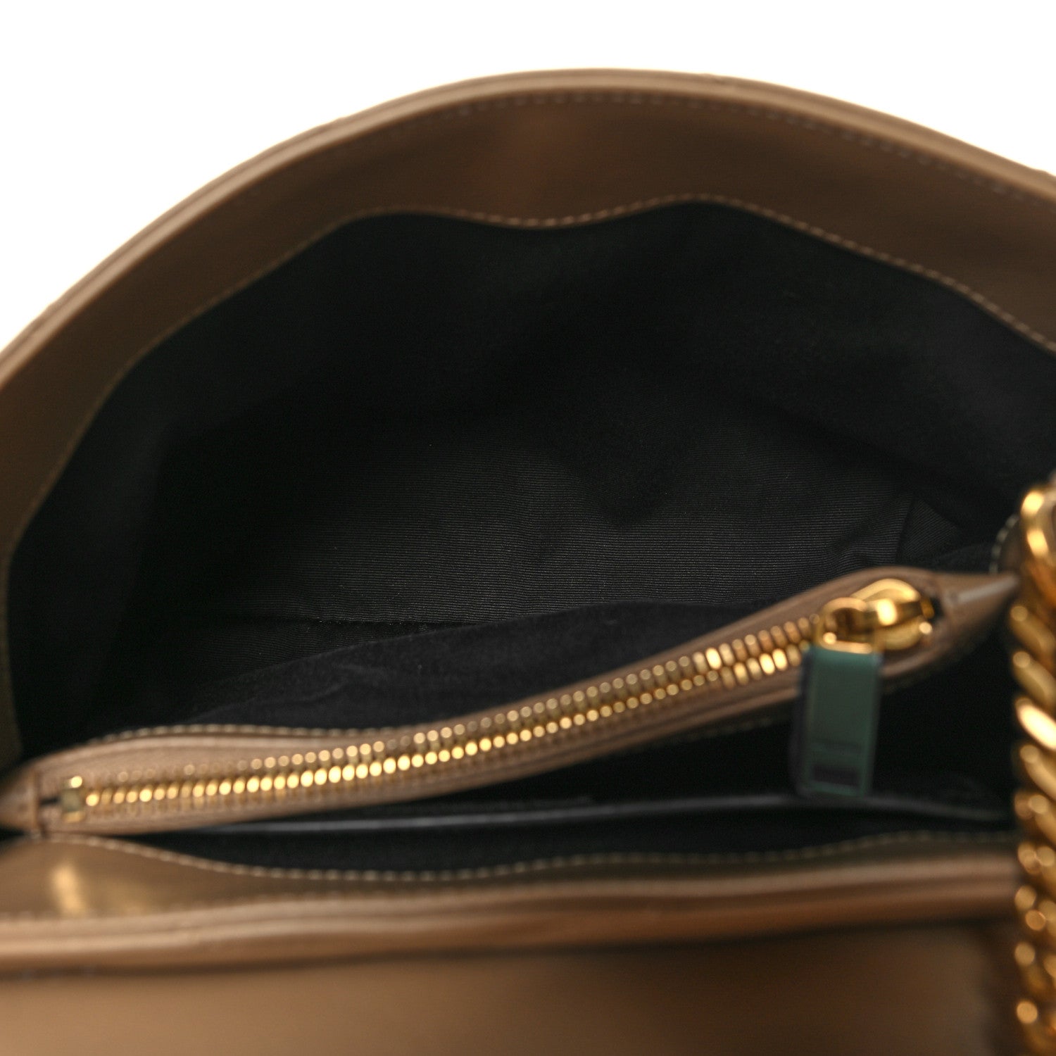 Saint Laurent Calfskin Y Quilted Monogram Small Loulou Chain Satchel Dark Beige 5 of 10