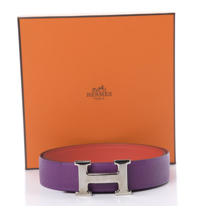 Hermes Epsom Constance H Belt 90 Anemone Capucine 7 of 7