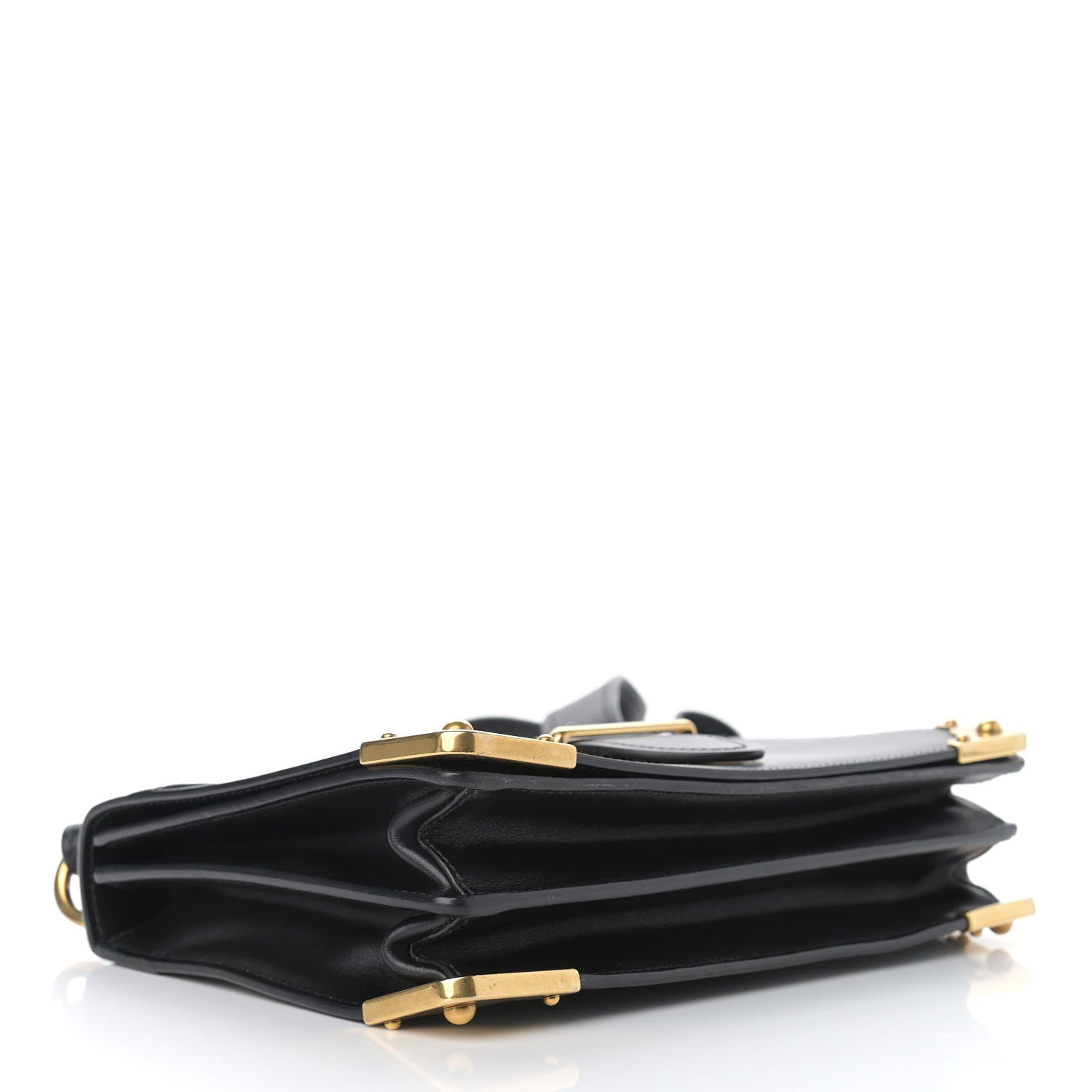 Prada City Calf Saffiano Large Cahier Bag Black 4 of 10