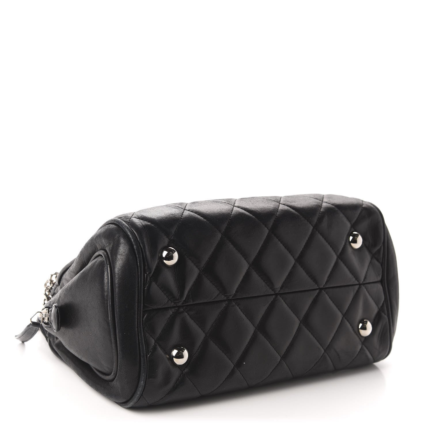 Chanel Lambskin Bijoux Chain Shopping Tote Black 4 of 10