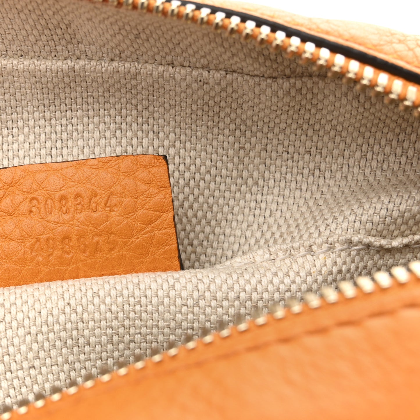 Pebbled Calfskin Small Soho Disco Bag Curcuma