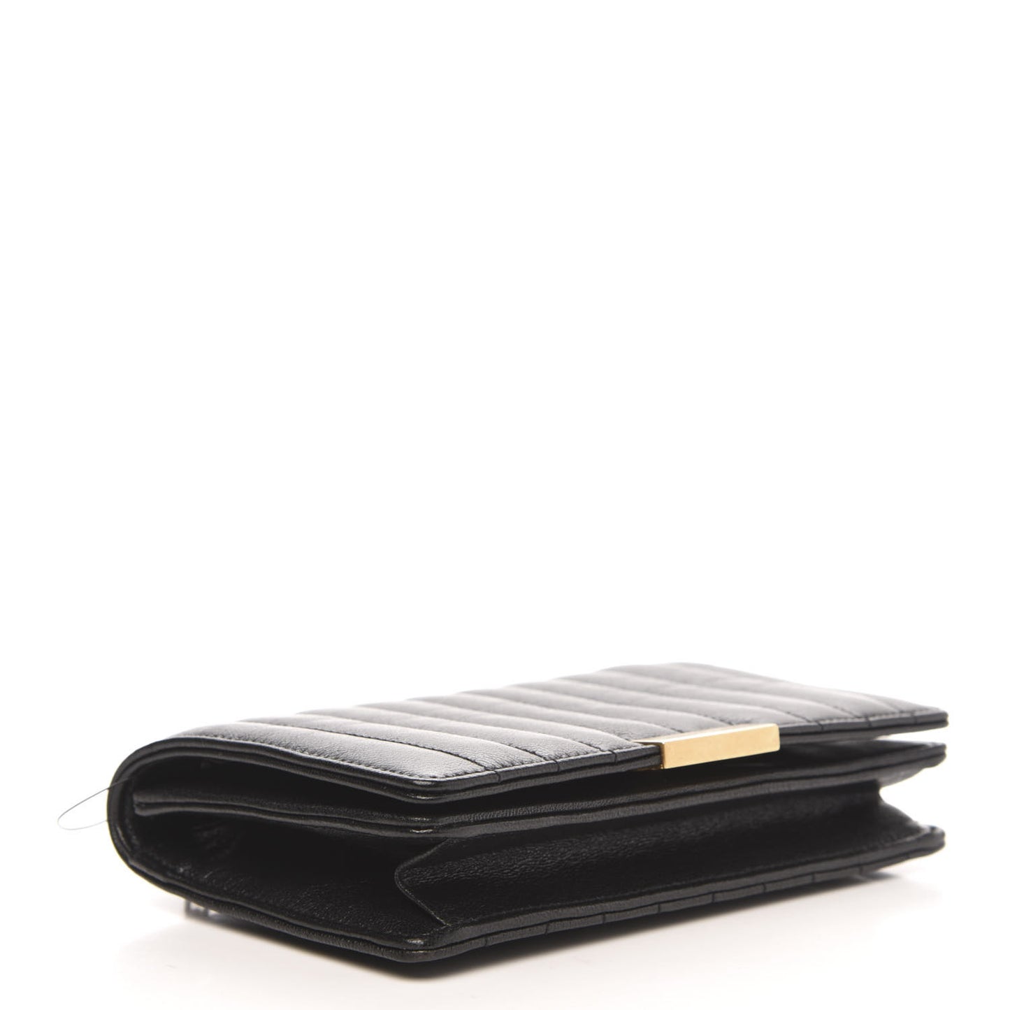 Lambskin Matelasse Amalia Chain Shoulder Bag Black