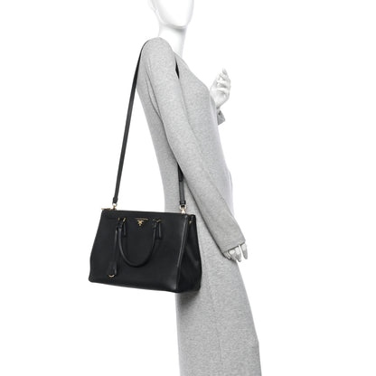 Prada Saffiano Lux Large Galleria Double Zip Tote Black 2 of 11