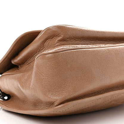 Saint Laurent Crinkled Calfskin Matelasse Monogram Medium Niki Chain Satchel Dark Toffee 8 of 9
