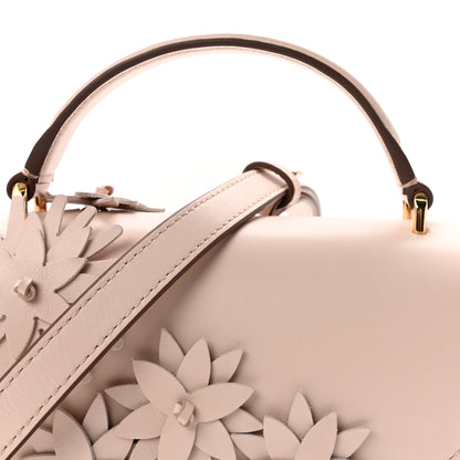 Mulberry High Gloss Calfskin Flowers Lana Small Top Handle Blossom Pink 7 of 9