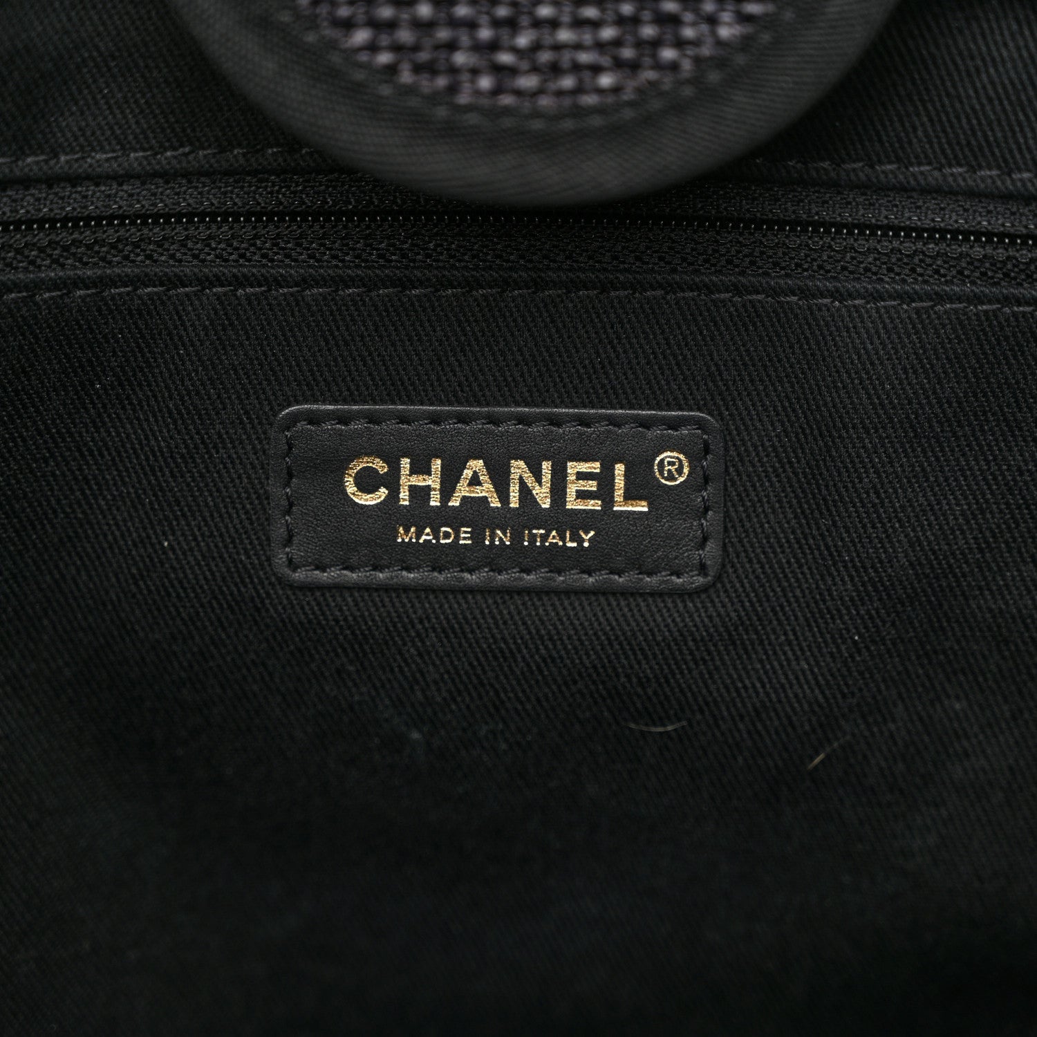 Chanel Woven Straw Raffia Medium Deauville Tote Black 6 of 10