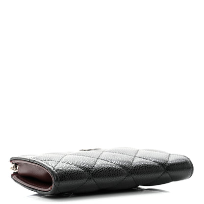 Chanel Caviar Quilted Zipped Key Holder Case Black 4 of 8