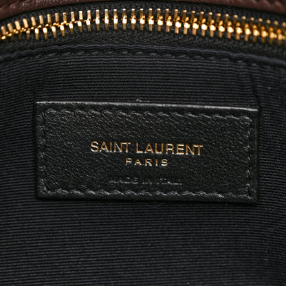 Saint Laurent Raffia Calfskin Monogram Medium Niki Chain Satchel New Nut 6 of 10