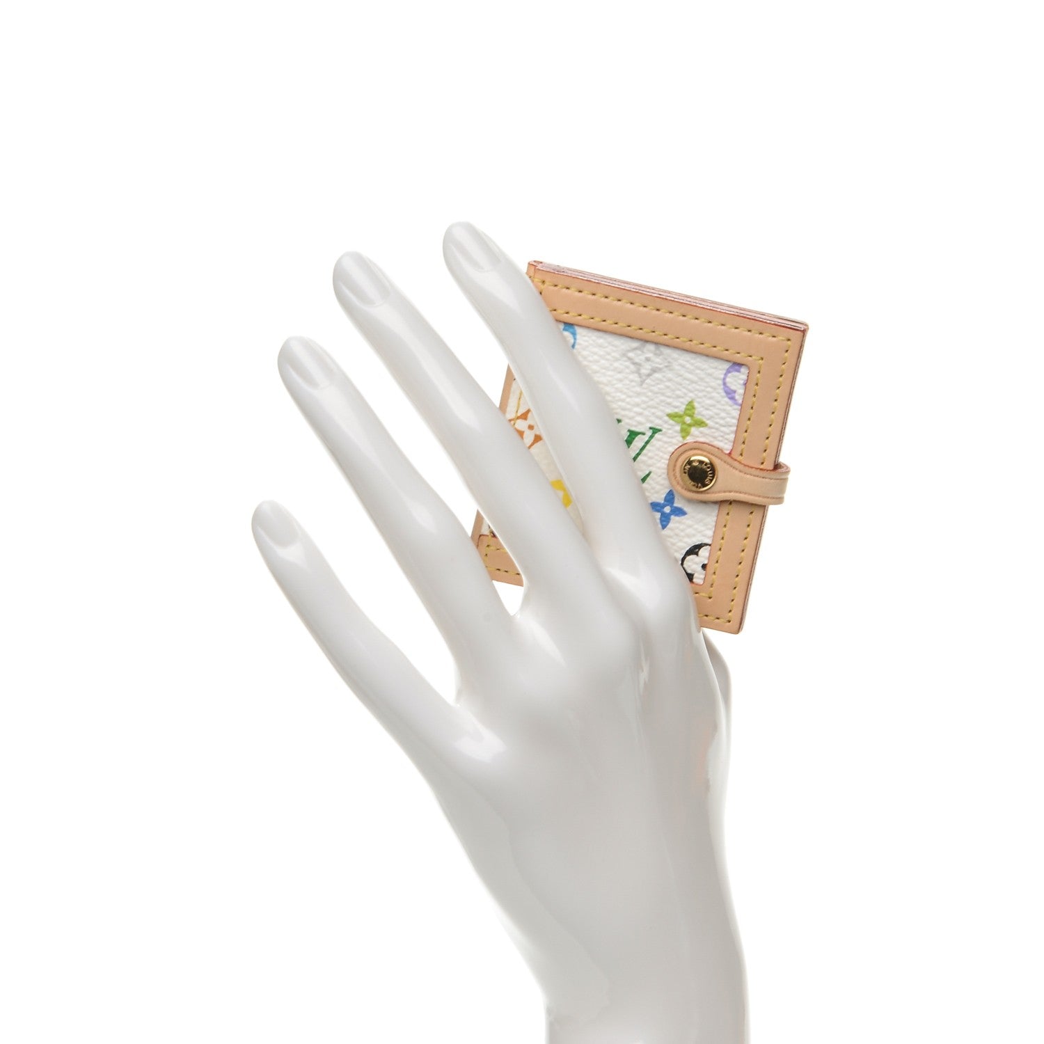 Louis Vuitton Monogram Multicolor 2 Photo Frame Wallet White