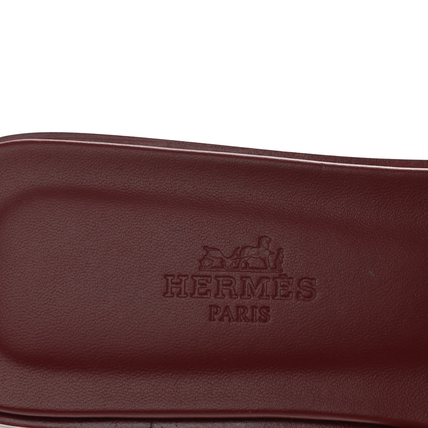 Hermes Epsom Oran Sandals 36.5 Rouge H 6 of 10