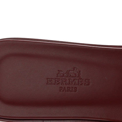Hermes Epsom Oran Sandals 36.5 Rouge H 6 of 10