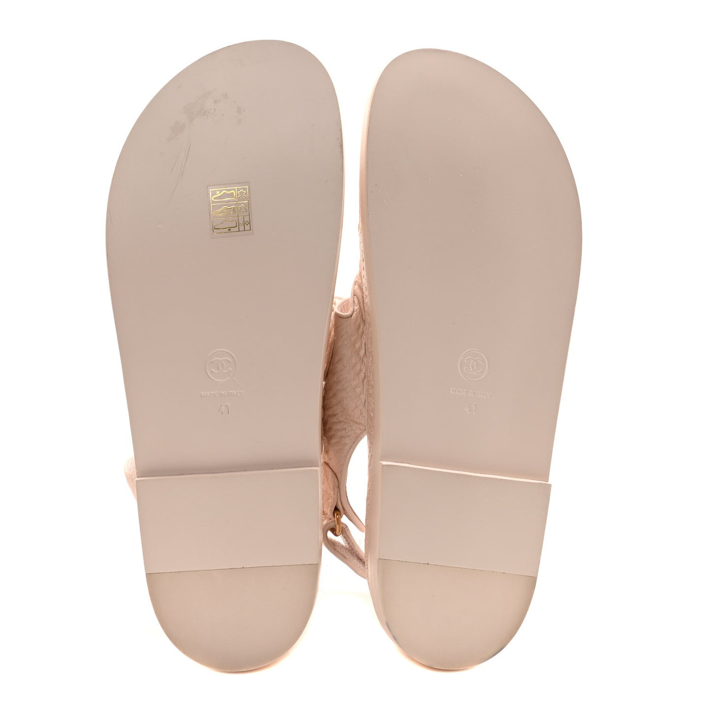 Calfskin Printed Velcro Dad Sandals 41 Pink