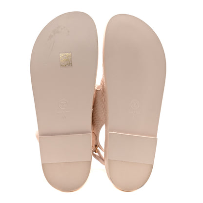 Chanel Calfskin Printed Velcro Dad Sandals 41 Pink 6 of 8