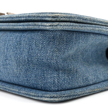 Chanel Denim Quilted Medium Boy Flap Blue 10 of 10