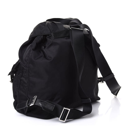 Prada Tessuto Nylon Saffiano Medium Backpack Black 2 of 4