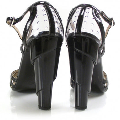 Chanel Patent T-Strap Heels 39 3 of 7
