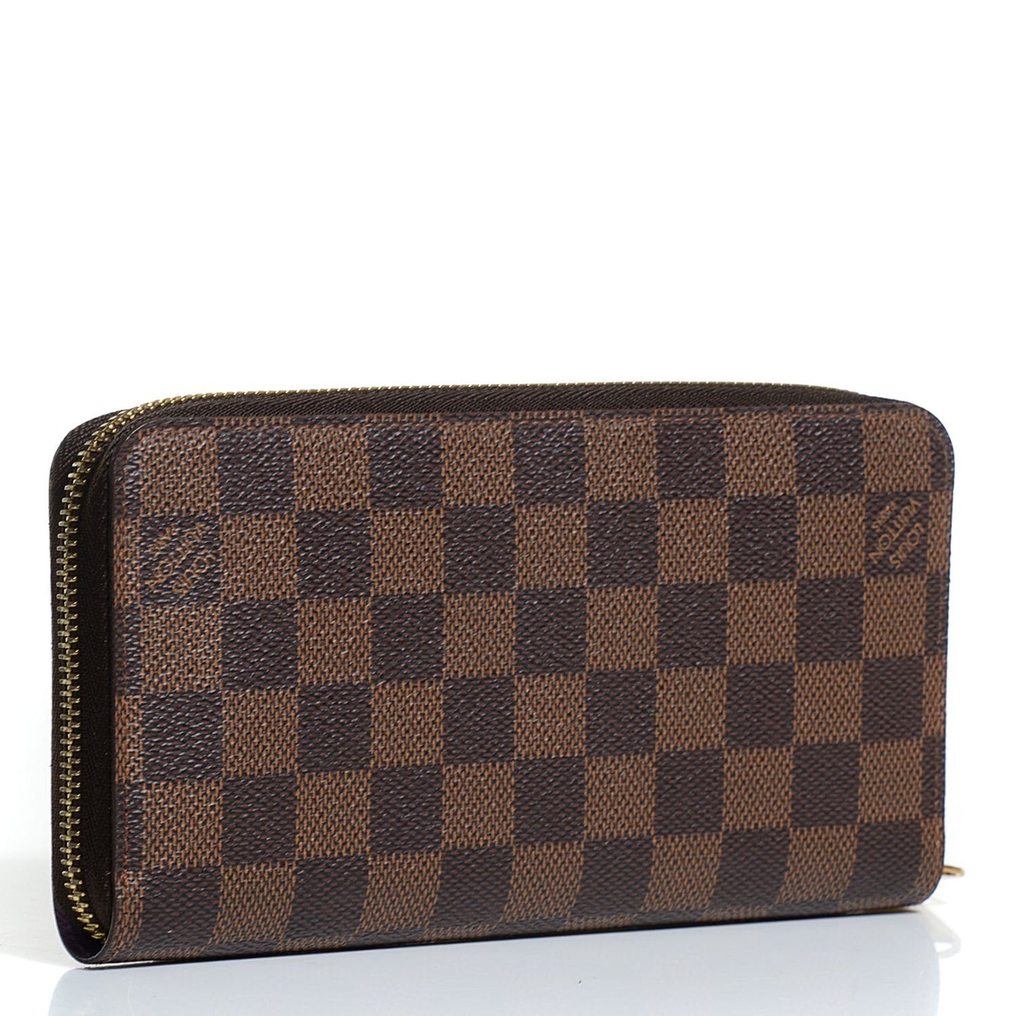 Damier Ebene Illustre Zippy Wallet Violet