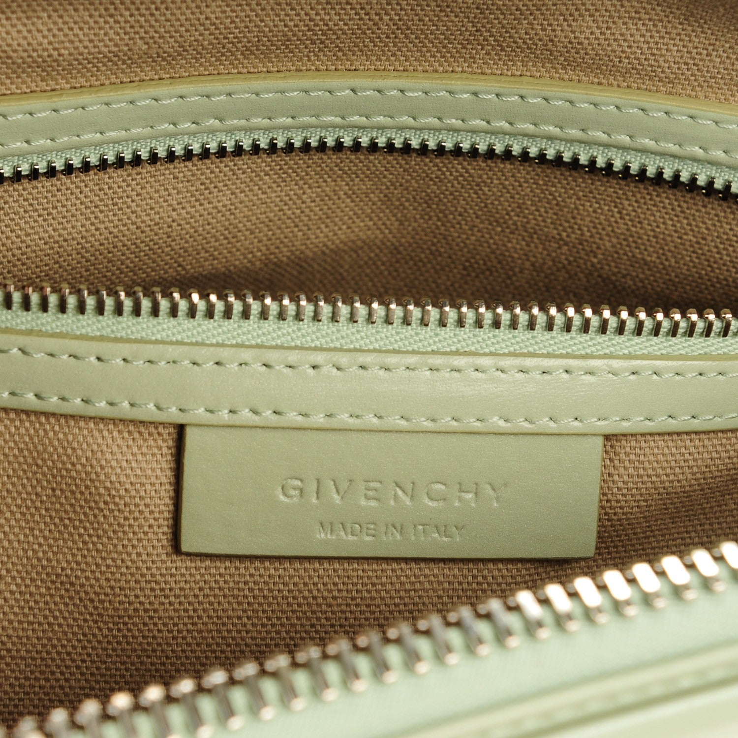 Givenchy Shiny Lord Calfskin Small Antigona Aqua Green 6 of 7